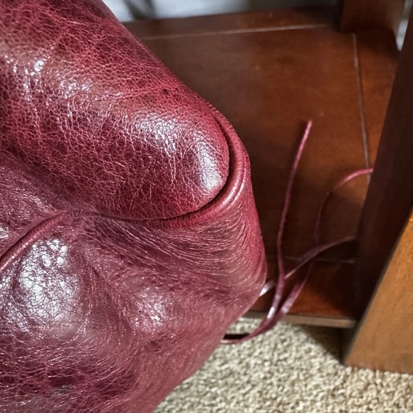 Balenciaga Burgundy Box Bag - Picture 5 of 15